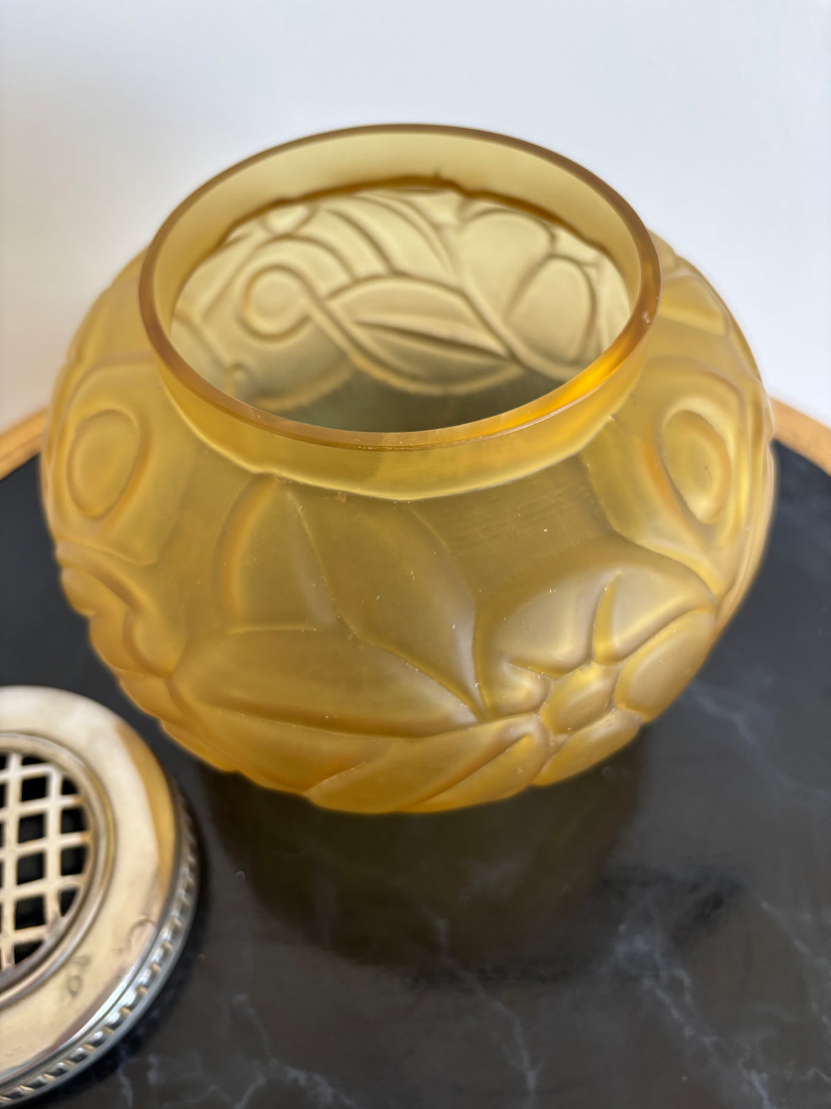Vase pique fleurs - Art déco - Verreries de Scailmont - Manage - Belgium. Circa 1930