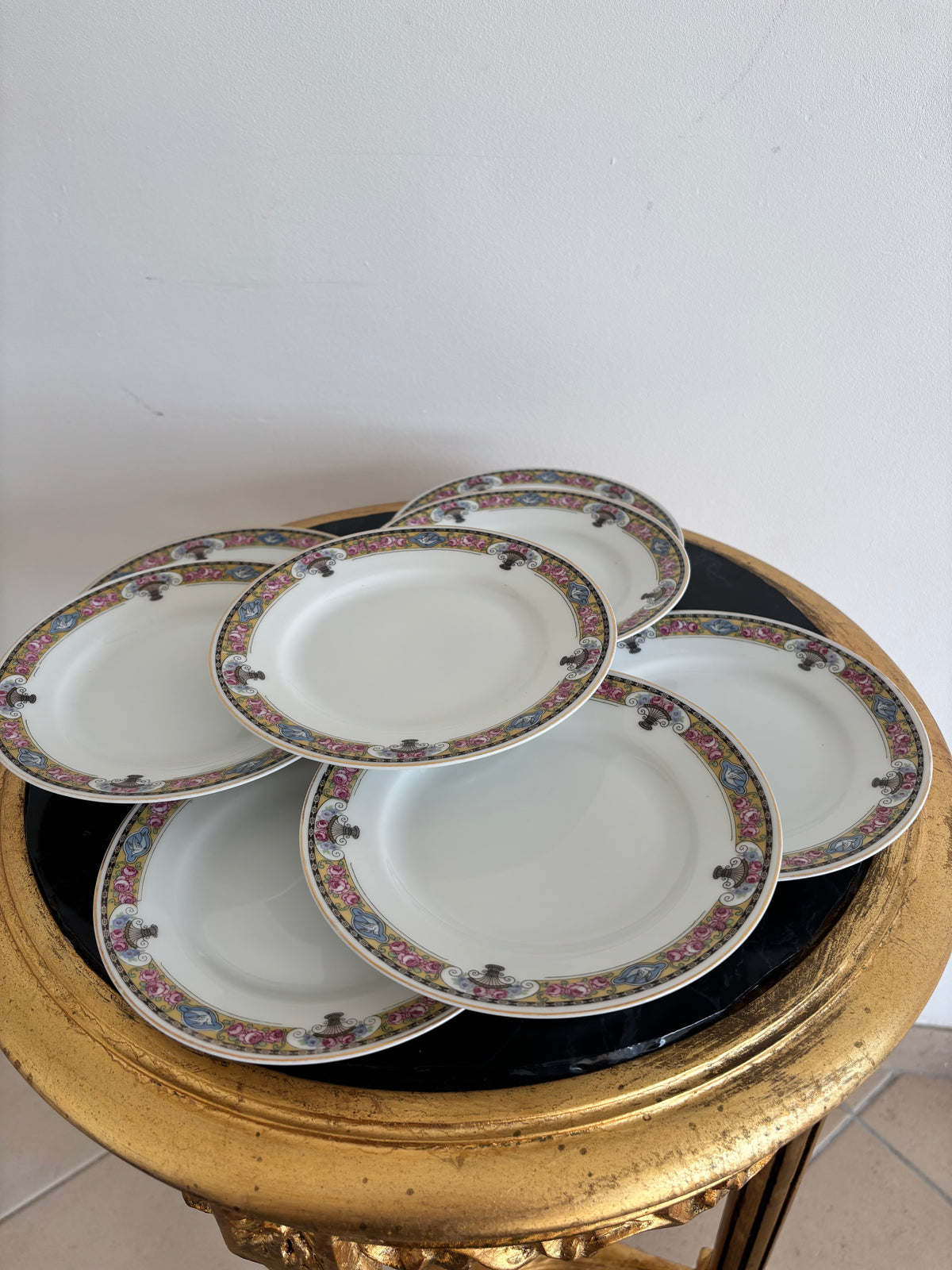 Service à dessert « The Vienna » en porcelaine de Bohême EPIAG, années 1940
