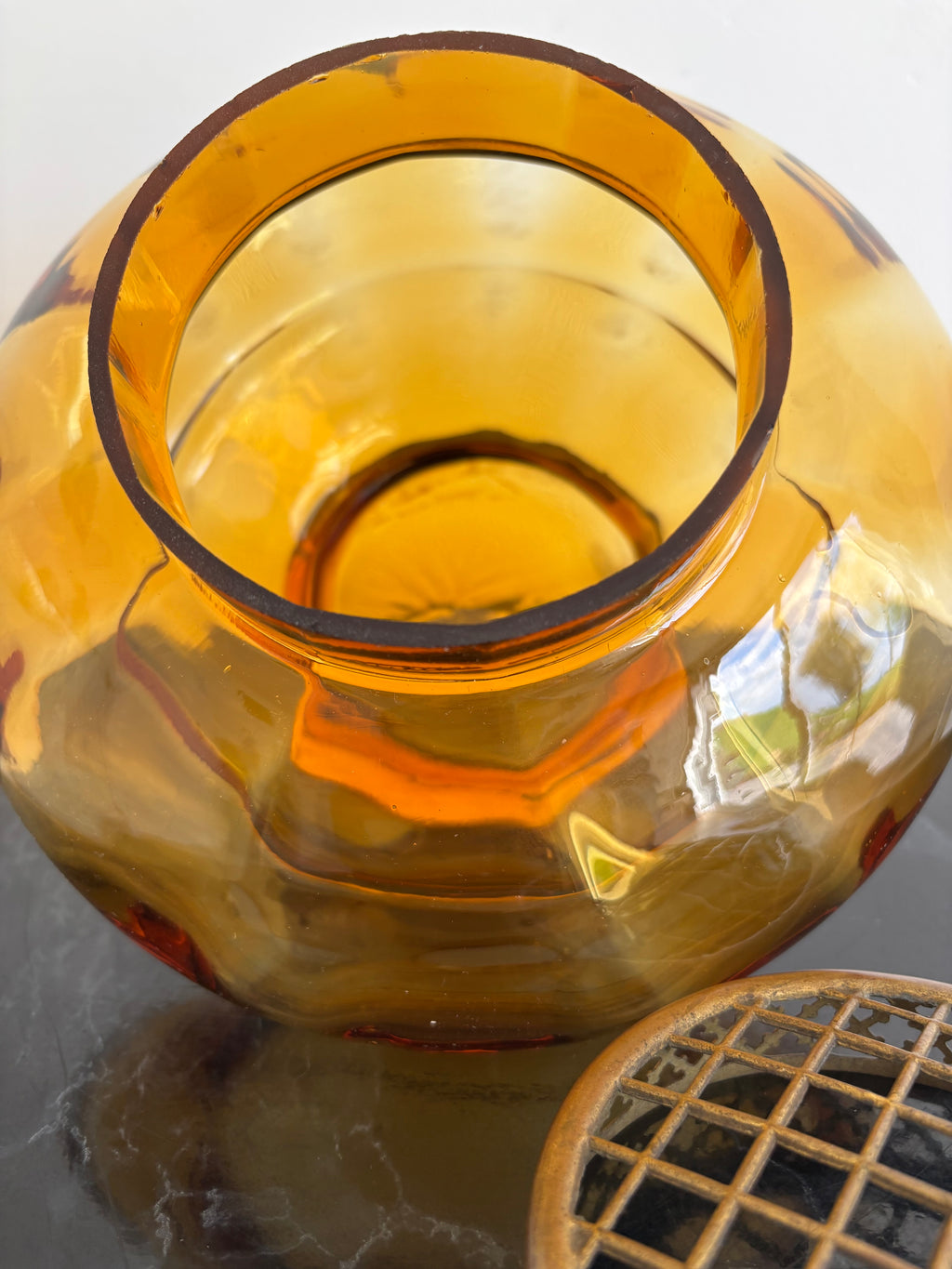 Superbe vase pique fleurs - Art déco - Verreries Doyen - Belgium.