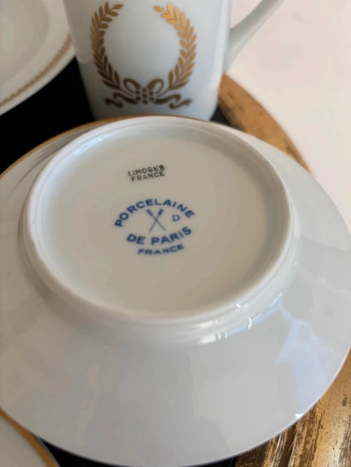 Service à café / thé Giraud Limoges et Porcelaine de Paris, style Empire