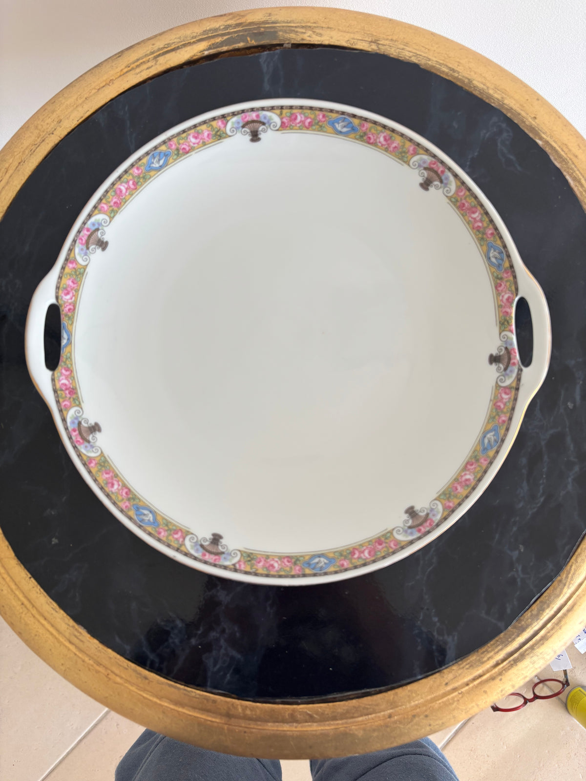Service à dessert « The Vienna » en porcelaine de Bohême EPIAG, années 1940