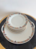 Service à dessert « The Vienna » en porcelaine de Bohême EPIAG, années 1940