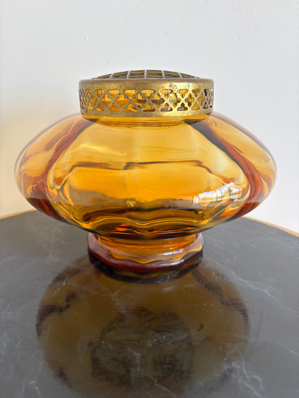 Superbe vase pique fleurs - Art déco - Verreries Doyen - Belgium.