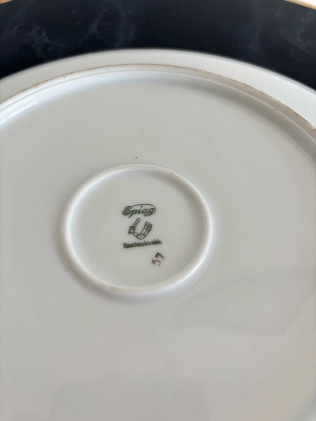 Service à dessert « The Vienna » en porcelaine de Bohême EPIAG, années 1940