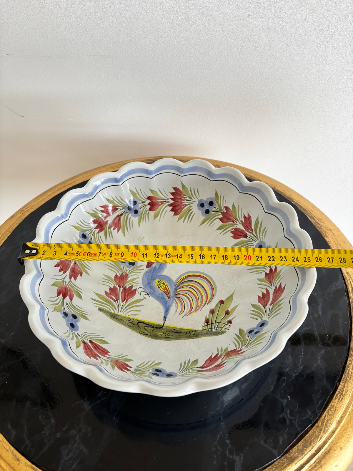 Lot de 3 plats en faïence de Quimper HB Henriot