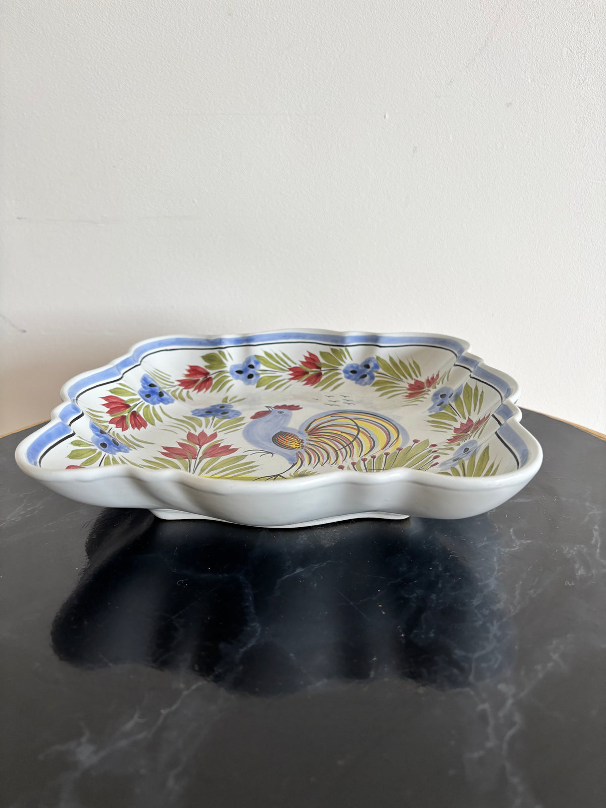 Lot de 3 plats en faïence de Quimper HB Henriot