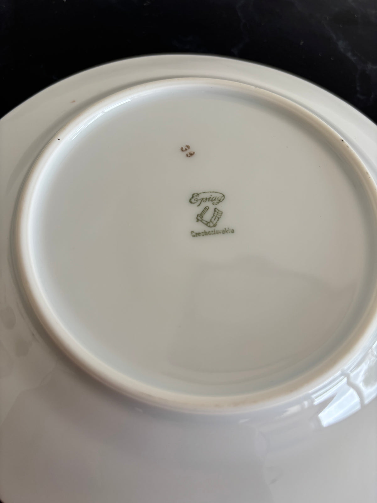 Service à dessert « The Vienna » en porcelaine de Bohême EPIAG, années 1940