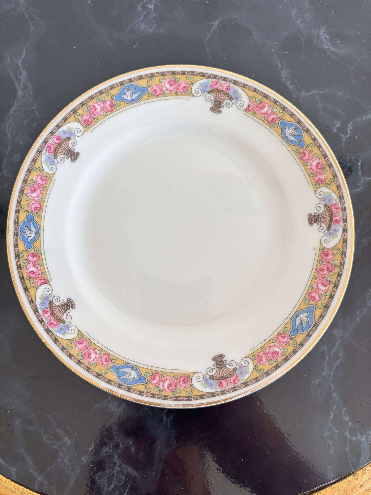 Service à dessert « The Vienna » en porcelaine de Bohême EPIAG, années 1940