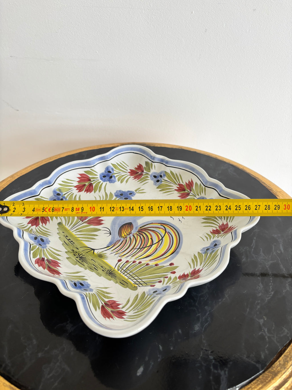 Lot de 3 plats en faïence de Quimper HB Henriot
