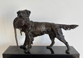 Sculpture « Chien Setter au faisan » d’après J. MOIGNIEZ