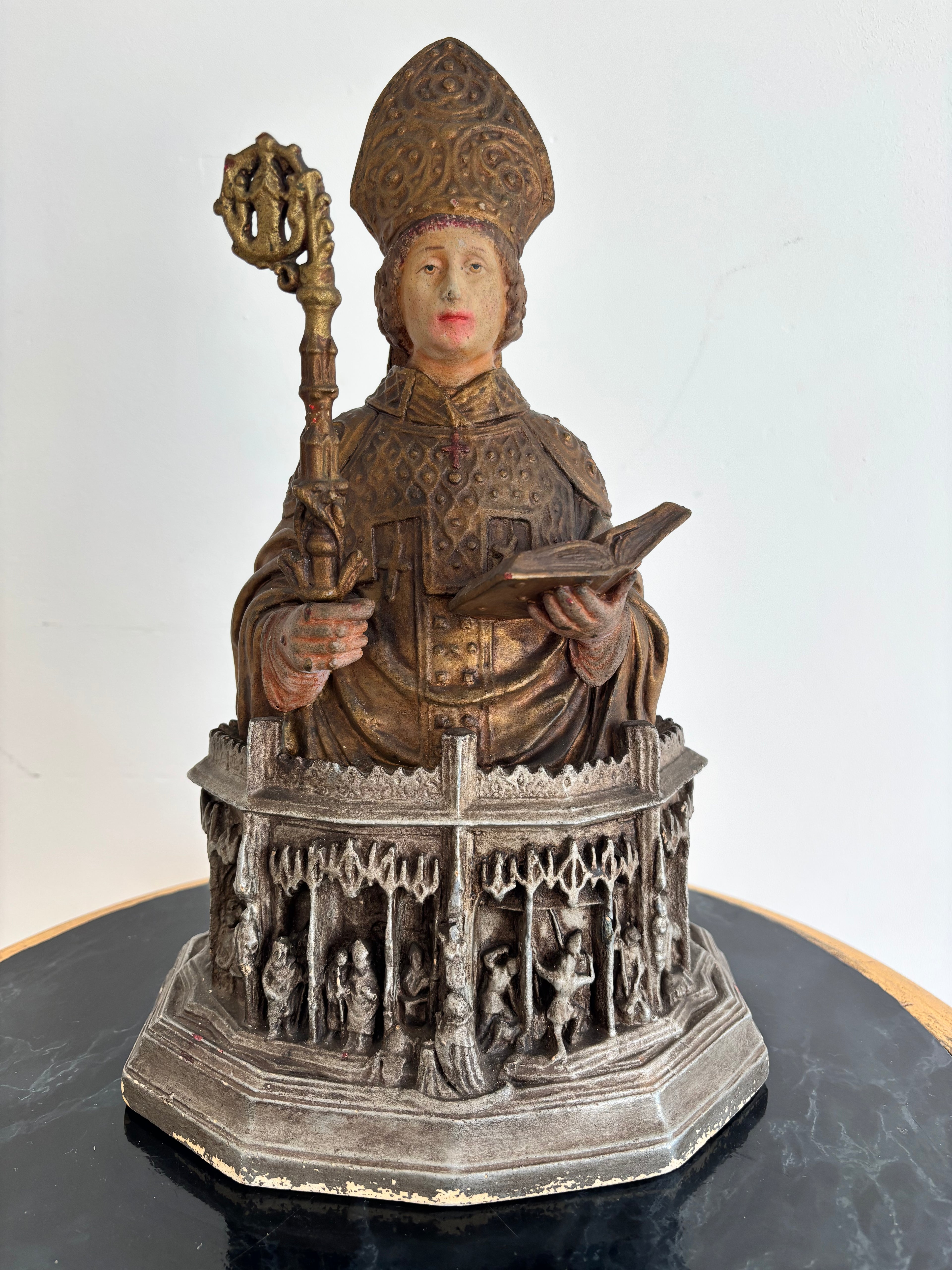 Buste reliquaire de Saint Lambert, ateliers Togneri, fin XIXe