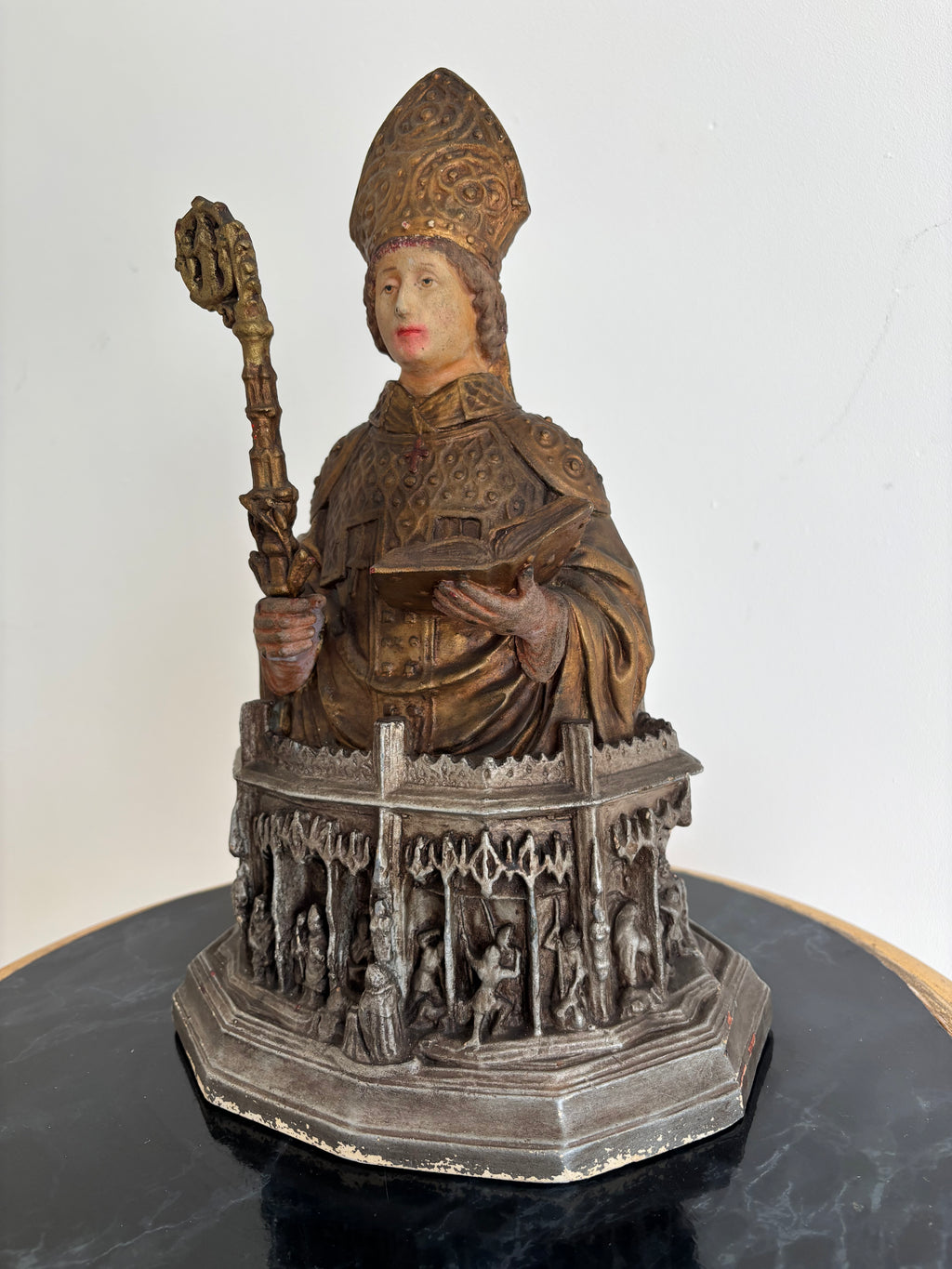 Buste reliquaire de Saint Lambert, ateliers Togneri, fin XIXe