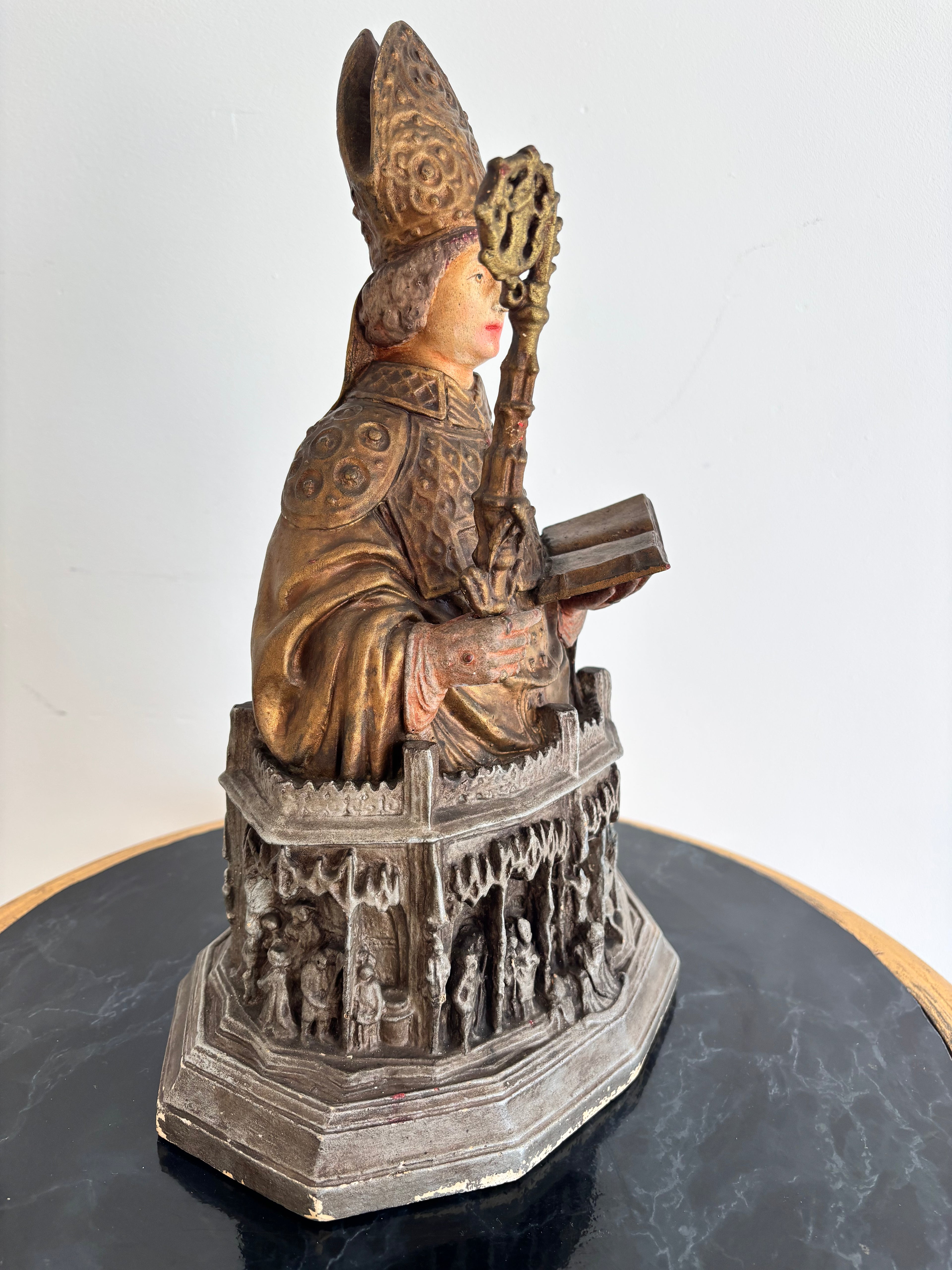 Buste reliquaire de Saint Lambert, ateliers Togneri, fin XIXe