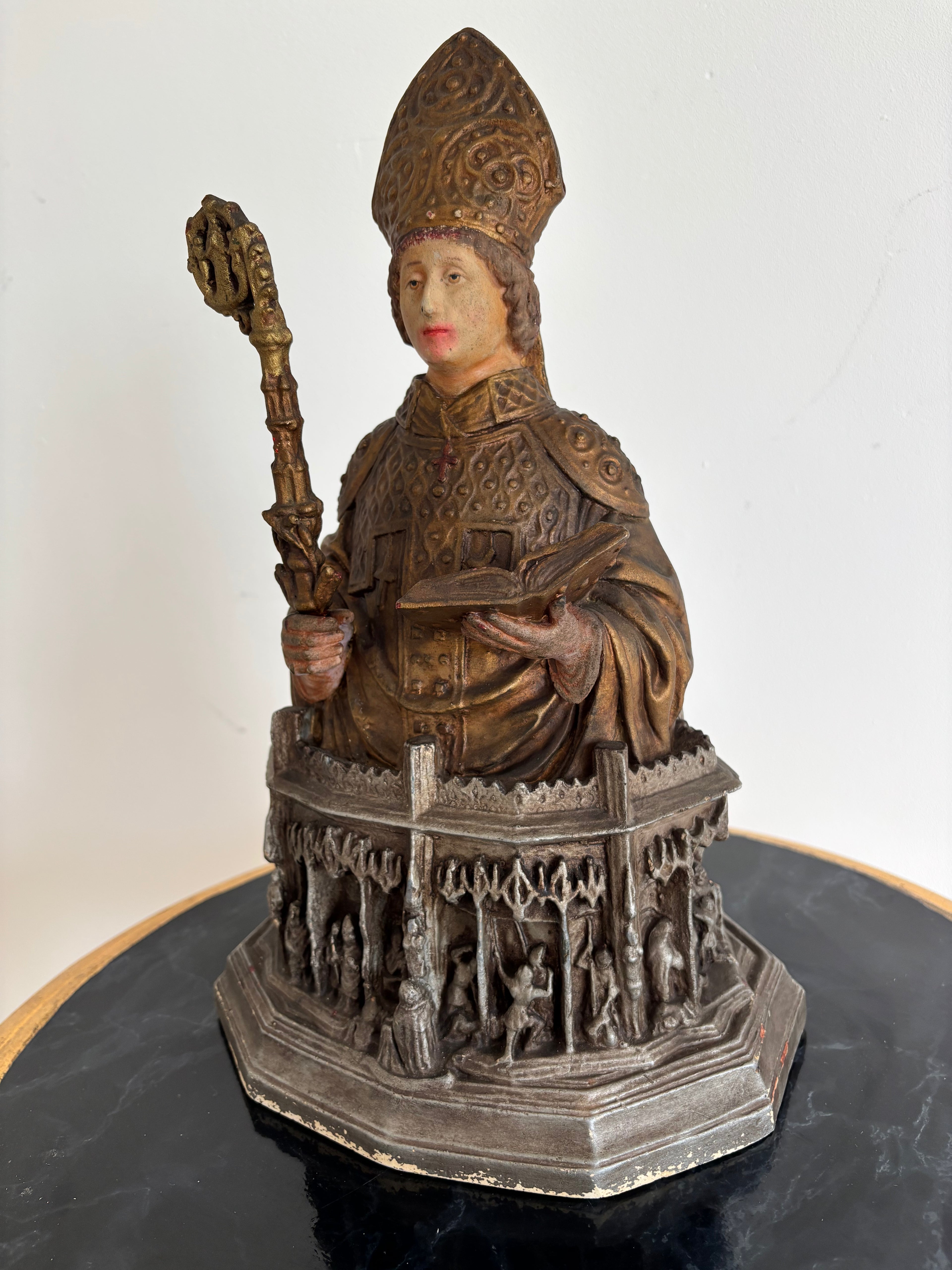 Buste reliquaire de Saint Lambert, ateliers Togneri, fin XIXe