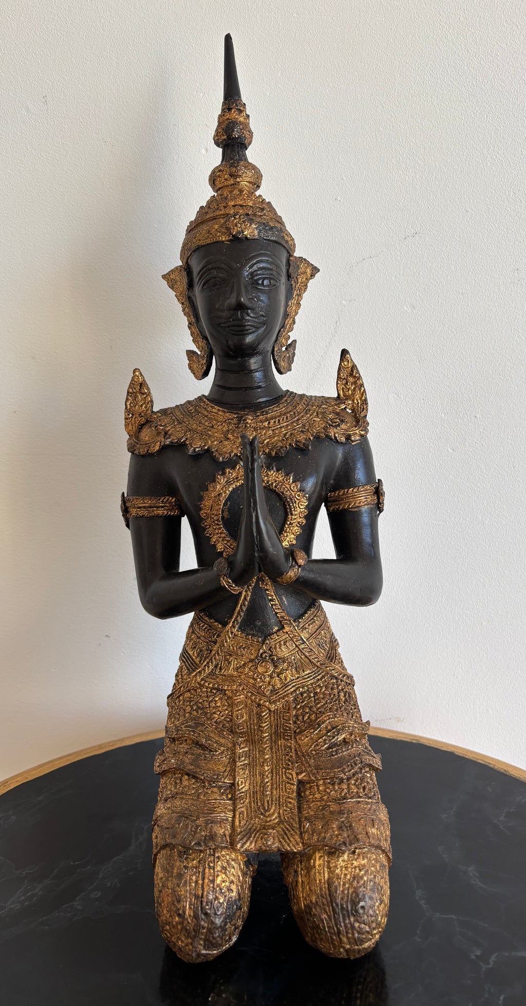 Statue thaïlandaise Ange gardien Teppanom en bronze – vue 1