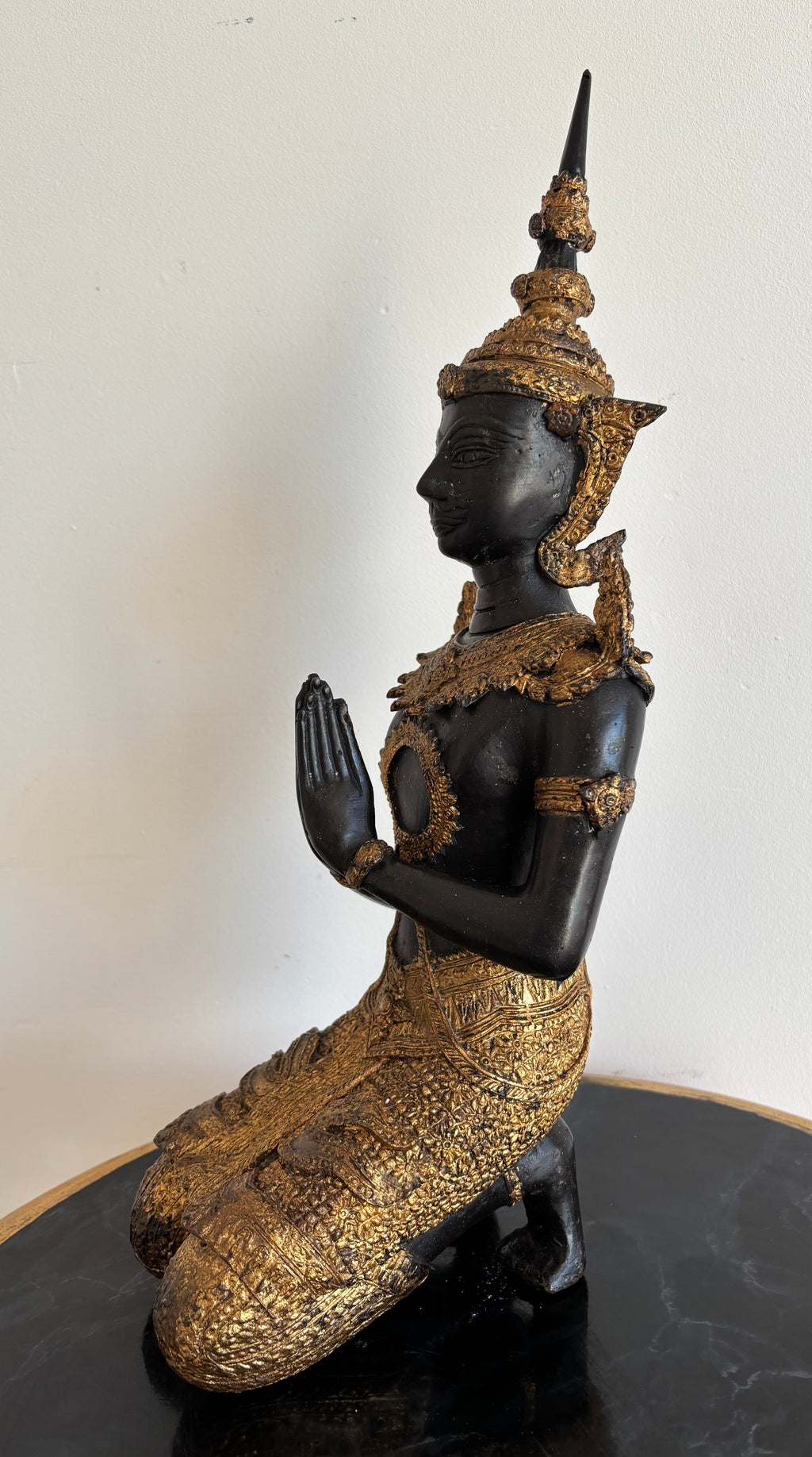 Statue thaïlandaise Ange gardien Teppanom en bronze – vue 2
