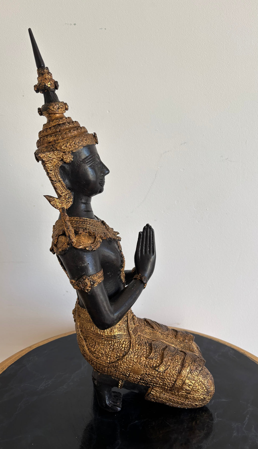 Statue thaïlandaise Ange gardien Teppanom en bronze – vue 4
